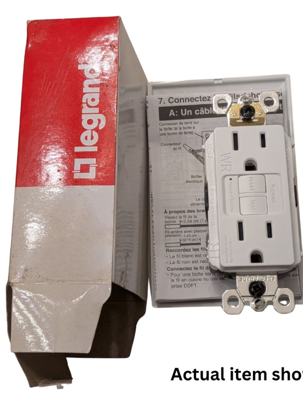 New Legrand Radiant 15A Weather Resistant GFCI Outlet - White - Picture 5 of 6